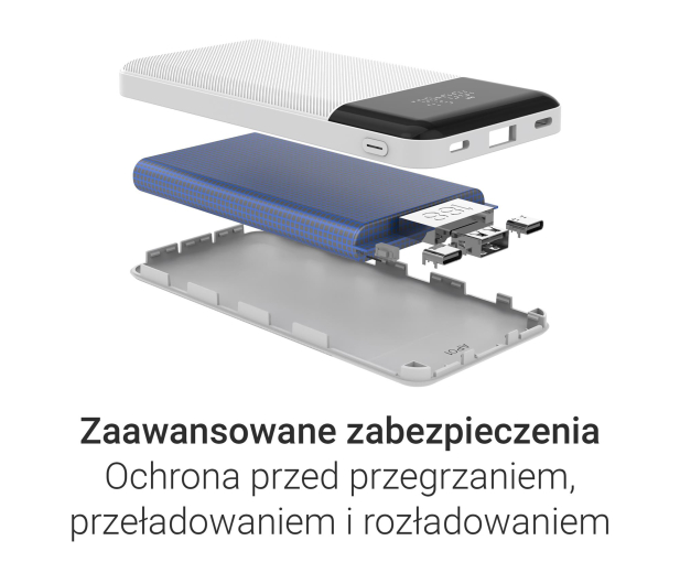 Silver Monkey Powerbank Smart 20 000 mAh 22.5W Biały - 1481433 - zdjęcie 7